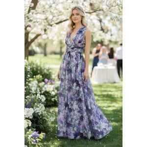 NWT JS COLLECTIONS DRESS GOWN MOTHER OF THE BRIDE FORMAL EVENING WEDDING GUEST